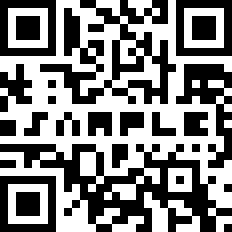 QR Code with Vanity module pattern